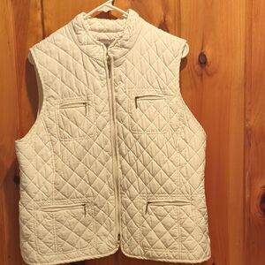 Croft & Barrow Quilted Ivory Vest